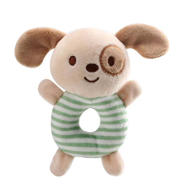 Newborn Baby Rattle Toys Cartoon Soft Animals Plush Toy Infant Hand Ring Bed Toys Baby 0-24 Months Toddler Early Educational Toy